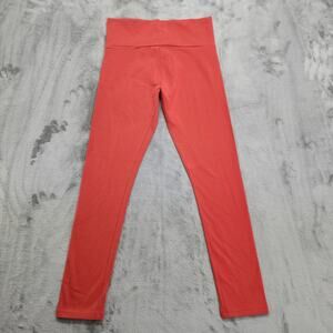 Forever 21 with PURPOSE Pants Womens L Orange High Rise Leggings Ankle High Rise